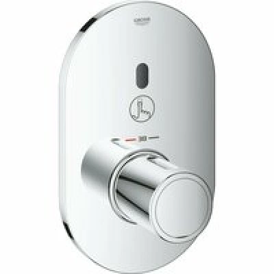Внешняя часть термостата для душа GROHE Eurosmart Cosmopolitan E инфракрасный, хром (36456000-DP) повреждена упаковка Внешняя часть термостата для душа GROHE Eurosmart Cosmopolitan E инфракрасный, хром (36456000-DP) повреждена упаковка