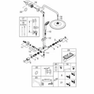 Душевая система GROHE Euphoria System 310 с термостатом для душа, хром (26075001) Душевая система GROHE Euphoria System 310 с термостатом для душа, хром (26075001)