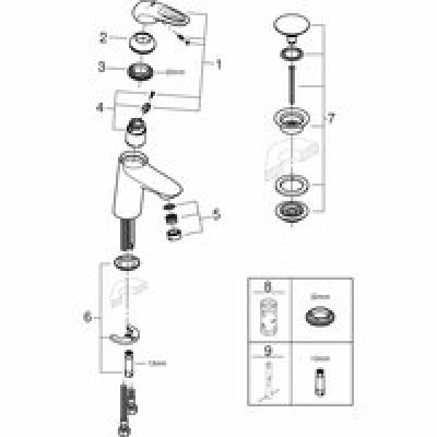 Смеситель для раковины GROHE Eurostyle, S-size, хром (23930003) Смеситель для раковины GROHE Eurostyle, S-size, хром (23930003)
