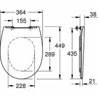 Сиденье для унитаза GROHE Bau Ceramic, с микролифтом, альпин-белый (39898000) Сиденье для унитаза GROHE Bau Ceramic, с микролифтом, альпин-белый (39898000)