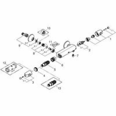 Термостат для душа GROHE Grohtherm 1000, хром (34814003) Термостат для душа GROHE Grohtherm 1000, хром (34814003)