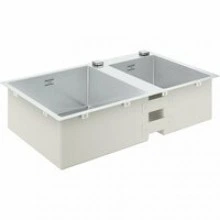 Мойка из нержавеющей стали GROHE K700 с 2 чашами, 860 x 500 мм, хром (31855SD0)