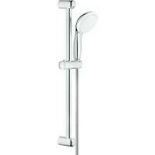 Душевой гарнитур GROHE Tempesta 100, 2 режима струи, душевая штанга 600 мм, 5,7 л/мин, хром (26803000)