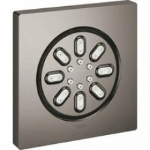Боковой душ GROHE Rainshower Aqua, квадратный, 2 режима струи, темный графит глянцевый (26802A00)