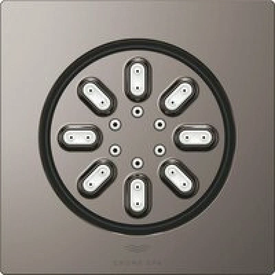 Боковой душ GROHE Rainshower Aqua, квадратный, 2 режима струи, темный графит глянцевый (26802A00) Боковой душ GROHE Rainshower Aqua, квадратный, 2 режима струи, темный графит глянцевый (26802A00)