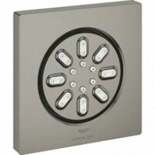 Боковой душ GROHE Rainshower Aqua, квадратный, 2 режима струи, темный графит матовый (26802AL0)