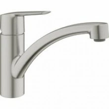 Смеситель для кухни GROHE Start с низким изливом, суперсталь (32441DC2)