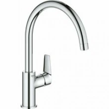 Смеситель для кухонной мойки GROHE Start Edge с высоким C-образным изливом, хром (31369001)