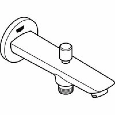 Излив для ванны GROHE BauCosmopolitan с переключателем ванна/душ, хром (13425001) Излив для ванны GROHE BauCosmopolitan с переключателем ванна/душ, хром (13425001)