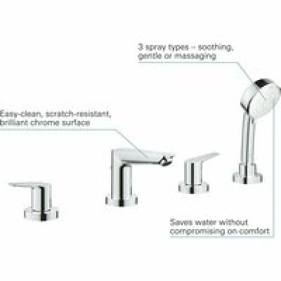 Смеситель для ванны GROHE BauEdge, хром (2512010A) Смеситель для ванны GROHE BauEdge, хром (2512010A)