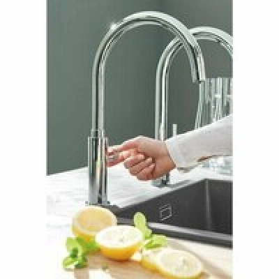 Кран для кухонной мойки GROHE Blue Pure Mono с функцией фильтрации, с фильтром в комплекте, хром (30387000) Кран для кухонной мойки GROHE Blue Pure Mono с функцией фильтрации, с фильтром в комплекте, хром (30387000)