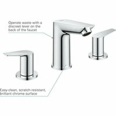 Смеситель для раковины GROHE BauEdge, хром (20473001) Смеситель для раковины GROHE BauEdge, хром (20473001)