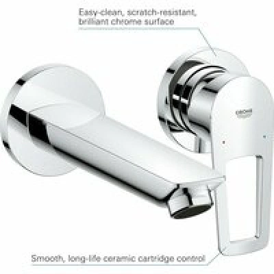 Смеситель для раковины GROHE BauLoop в комплекте с монтажной частью, хром (20289001) Смеситель для раковины GROHE BauLoop в комплекте с монтажной частью, хром (20289001)