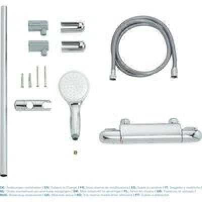 Термостат для душа GROHE Grohtherm 1000 с душевым гарнитуром, хром (34819004) Термостат для душа GROHE Grohtherm 1000 с душевым гарнитуром, хром (34819004)