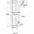Душевой гарнитур GROHE Tempesta 100, 1 вид струи, хром (27854001) Душевой гарнитур GROHE Tempesta 100, 1 вид струи, хром (27854001)