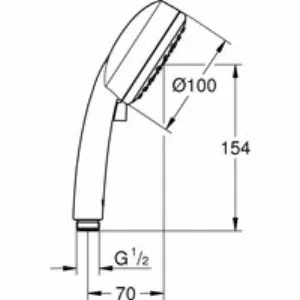 Душевой гарнитур GROHE Tempesta Cosmopolitan 100, 2 режима струи, душевая штанга 900 мм, 5,7 л/мин, хром (27788002) Душевой гарнитур GROHE Tempesta Cosmopolitan 100, 2 режима струи, душевая штанга 900 мм, 5,7 л/мин, хром (27788002)