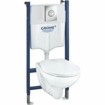Комплект инсталляции GROHE Solido 4 в 1 с подвесным унитазом и сиденьем (39498000) Комплект инсталляции GROHE Solido 4 в 1 с подвесным унитазом и сиденьем (39498000)