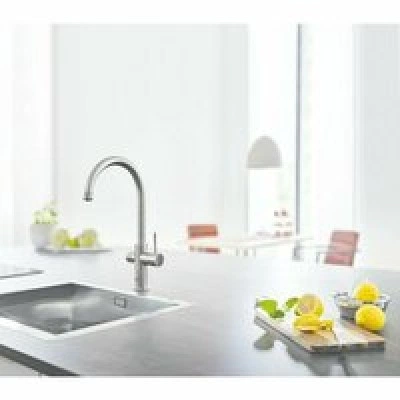 Смеситель для кухонной мойки GROHE Blue Home с системой фильтрации, охлаждения и газирования воды, суперсталь (31455DC1) Смеситель для кухонной мойки GROHE Blue Home с системой фильтрации, охлаждения и газирования воды, суперсталь (31455DC1)