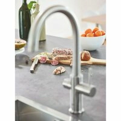 Смеситель для кухонной мойки GROHE Blue Home с системой фильтрации, охлаждения и газирования воды, суперсталь (31455DC1) Смеситель для кухонной мойки GROHE Blue Home с системой фильтрации, охлаждения и газирования воды, суперсталь (31455DC1)