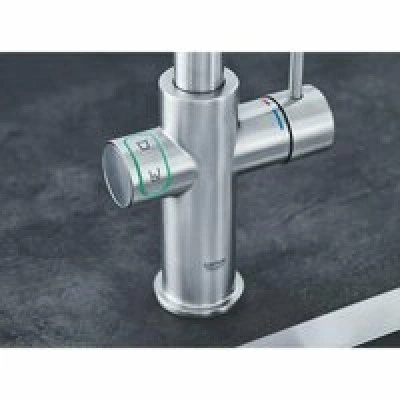 Смеситель для кухонной мойки GROHE Blue Home с системой фильтрации, охлаждения и газирования воды, суперсталь (31455DC1) Смеситель для кухонной мойки GROHE Blue Home с системой фильтрации, охлаждения и газирования воды, суперсталь (31455DC1)
