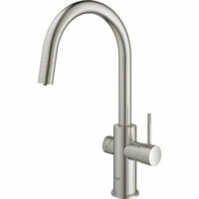 Смеситель для кухонной мойки GROHE Blue Home с системой фильтрации, охлаждения и газирования воды, Wi-Fi, суперсталь (31541DC0) Смеситель для кухонной мойки GROHE Blue Home с системой фильтрации, охлаждения и газирования воды, Wi-Fi, суперсталь (31541DC0)