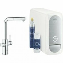 Смеситель для кухонной мойки GROHE Blue Home с системой фильтрации, охлаждения и газирования воды, Wi-Fi, хром (31539000)