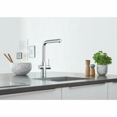 Смеситель для кухонной мойки GROHE Blue Home с системой фильтрации, охлаждения и газирования воды, Wi-Fi, хром (31539000) Смеситель для кухонной мойки GROHE Blue Home с системой фильтрации, охлаждения и газирования воды, Wi-Fi, хром (31539000)
