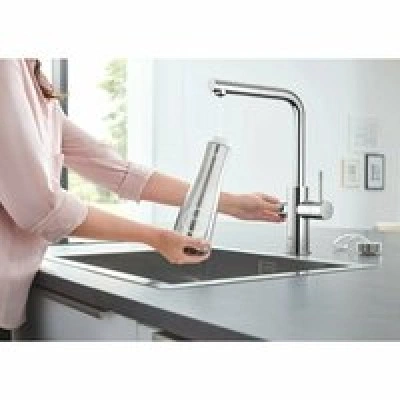 Смеситель для кухонной мойки GROHE Blue Home с системой фильтрации, охлаждения и газирования воды, Wi-Fi, хром (31539000) Смеситель для кухонной мойки GROHE Blue Home с системой фильтрации, охлаждения и газирования воды, Wi-Fi, хром (31539000)