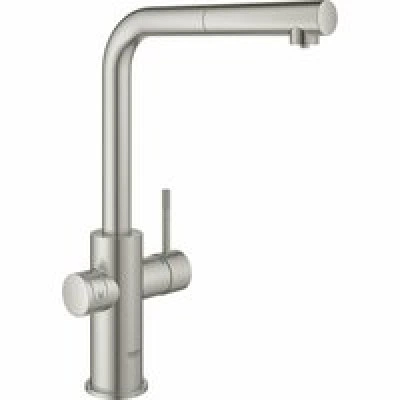 Смеситель для кухонной мойки GROHE Blue Home с системой фильтрации, охлаждения и газирования воды, Wi-Fi, суперсталь (31539DC0) Смеситель для кухонной мойки GROHE Blue Home с системой фильтрации, охлаждения и газирования воды, Wi-Fi, суперсталь (31539DC0)