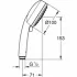 Ручной душ GROHE Vitalio Comfort 100, 3 режима, хром/черный (26092000) Ручной душ GROHE Vitalio Comfort 100, 3 режима, хром/черный (26092000)