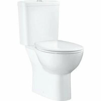 Унитаз напольный GROHE Bau Ceramic с бачком и сиденьем, альпин-белый (39604000) Унитаз напольный GROHE Bau Ceramic с бачком и сиденьем, альпин-белый (39604000)