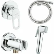 Набор для гигиенического душа GROHE BauLoop скрытого монтажа, хром (125078)