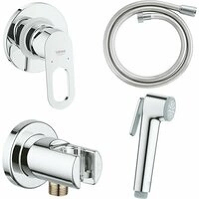 Набор для гигиенического душа GROHE BauLoop скрытого монтажа, хром (125078) Набор для гигиенического душа GROHE BauLoop скрытого монтажа, хром (125078)