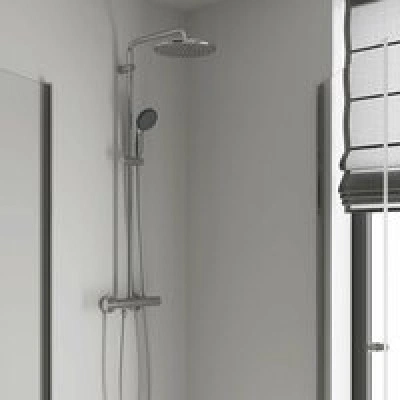 Душевая система GROHE Vitalio Start System 250 с термостатом для душа, хром (26677000) Душевая система GROHE Vitalio Start System 250 с термостатом для душа, хром (26677000)