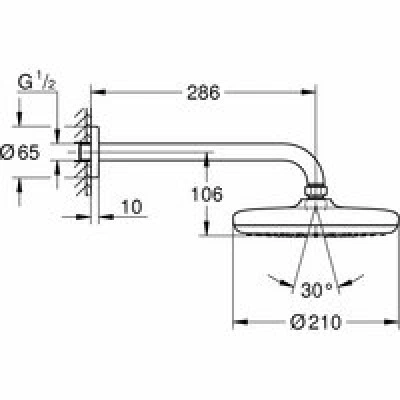 Готовый комплект для ванной комнаты GROHE Eurosmart скрытого монтажа, хром (NB0062) Готовый комплект для ванной комнаты GROHE Eurosmart скрытого монтажа, хром (NB0062)