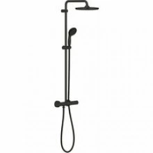 Душевая система GROHE Vitalio Start System 250 с термостатом для душа, черный (266772430)