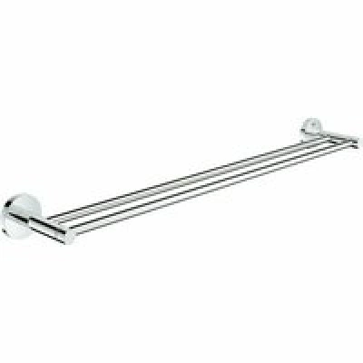 Держатель для полотенца GROHE Essentials 600 мм, двойной, хром (40802001) Держатель для полотенца GROHE Essentials 600 мм, двойной, хром (40802001)