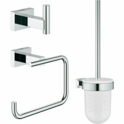 Набор аксессуаров 3 в 1, GROHE Essentials Cube, хром, (40757001) Набор аксессуаров 3 в 1, GROHE Essentials Cube, хром, (40757001)
