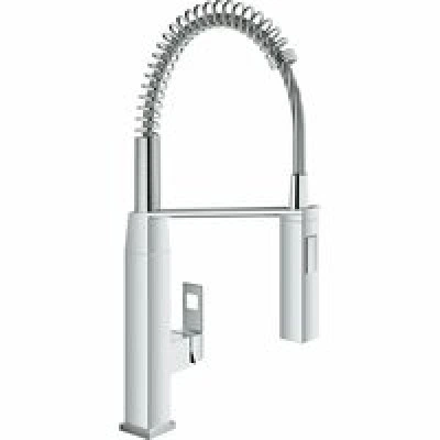 Смеситель для кухонной мойки GROHE Eurocube профессиональный, хром (31395000)