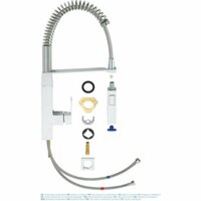 Смеситель для кухонной мойки GROHE Eurocube профессиональный, хром (31395000) Смеситель для кухонной мойки GROHE Eurocube профессиональный, хром (31395000)
