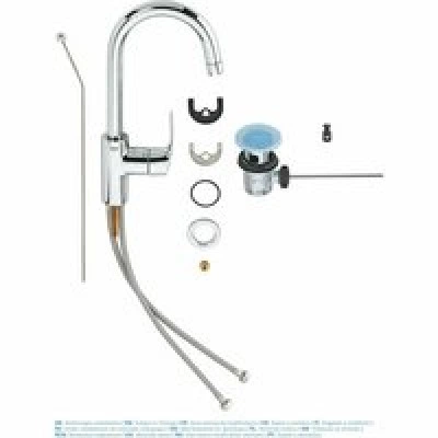 Смеситель для раковины GROHE Eurosmart, L-size, хром (23537002) Смеситель для раковины GROHE Eurosmart, L-size, хром (23537002)