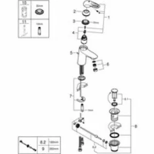 Смеситель для раковины GROHE Eurostyle, S-Size, белая луна (33558LS3) Смеситель для раковины GROHE Eurostyle, S-Size, белая луна (33558LS3)