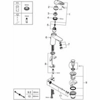 Смеситель для раковины GROHE Eurostyle, S-size, хром (23374003) Смеситель для раковины GROHE Eurostyle, S-size, хром (23374003)