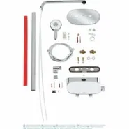 Душевая система с термостатом для настенного монтажа, GROHE Rainshower System SmartControl Mono 360, хром, (26361000)