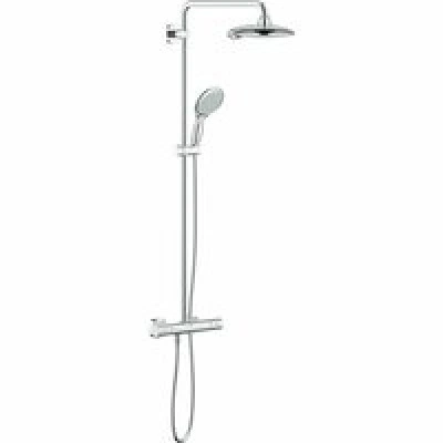 Душевая система GROHE Euphoria Power&Soul 190 с термостатом для душа, хром (26186000) Душевая система GROHE Euphoria Power&Soul 190 с термостатом для душа, хром (26186000)