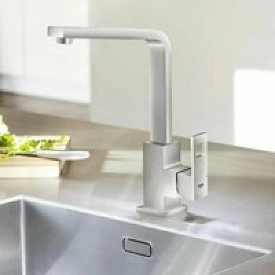 Смеситель для кухни GROHE Eurocube, суперсталь (31255DC0) Смеситель для кухни GROHE Eurocube, суперсталь (31255DC0)