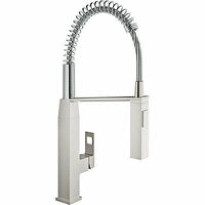 Смеситель для кухни GROHE Eurocube, суперсталь (31395DC0) Смеситель для кухни GROHE Eurocube, суперсталь (31395DC0)