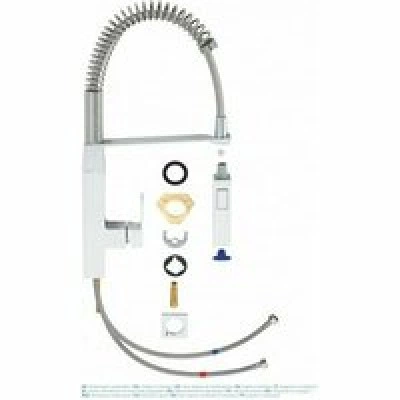Смеситель для кухни GROHE Eurocube, суперсталь (31395DC0) Смеситель для кухни GROHE Eurocube, суперсталь (31395DC0)