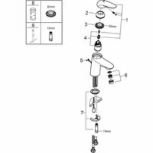 Смеситель для раковины GROHE Eurostyle, S-size, хром (23713003) Смеситель для раковины GROHE Eurostyle, S-size, хром (23713003)