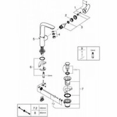 Смеситель для раковины GROHE Eurostyle, L-size, хром (23718003) Смеситель для раковины GROHE Eurostyle, L-size, хром (23718003)